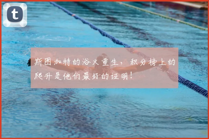 斯图加特的浴火重生，积分榜上的爬升是他们最好的证明！